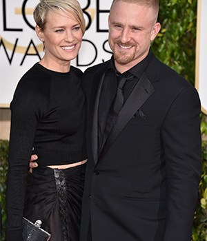 Robin Wright, left, and Ben Foster arrive at the 72nd annual Golden Globe Awards at the Beverly Hilton Hotel, in Beverly Hills, Calif72nd Annual Golden Globe Awards - Arrivals, Beverly Hills, USA - 11 Jan 2015