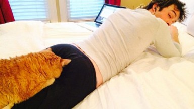 Ian Somerhalder Cat Butt