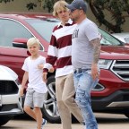 Justin Bieber meets up with his dad Jeremy and his siblings at Nobu in Malibu, CA