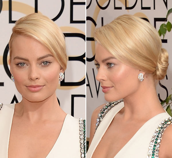 Pics Margot Robbie‘s Golden Globe Awards Look — Golden Goddess