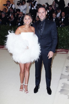 Scooter Braun and wife Yael Cohen
The Metropolitan Museum of Art's Costume Institute Benefit celebrating the opening of Heavenly Bodies: Fashion and the Catholic Imagination, Arrivals, New York, USA - 07 May 2018