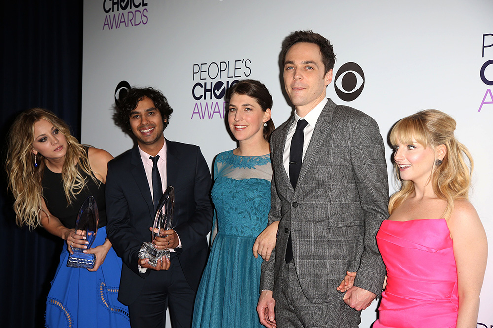 Kaley Cuoco, Kunal Nayyar, Mayim Bialik, Jim Parsons and Melissa Rauch
40th People's Choice Awards, Press Room, Los Angeles, America - 08 Jan 2014