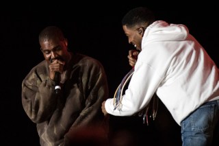 Kid Cudi (R) and Kanye West (L) perform during the Coachella Valley Music and Arts Festival in Indio near Palm Spring, California, USA, late 20 April 2019. The festival runs from 12 to 21 April 2019
Coachella Valley Music and Arts Festival 2019 in Indio, USA - 20 Apr 2019