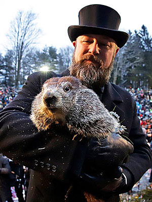 [pics] Groundhog Day — Punxsutawney Phil Sees His Shadow – Hollywood Life