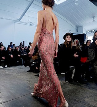 The Jenny Packham Fall 2014 collection is modeled during Fashion Week in New YorkNY Fashion Week Jenny Packham, New York, USA