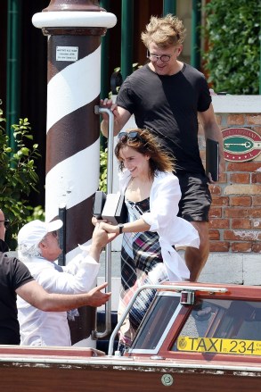*EXCLUSIVE* Venice, ITALY  - Harry Potter star Emma Watson enjoys a little fine Italian dining in the company of a mystery man out in Venice.The pair enjoy a spot of lunch on the picturesque island of Certosa and then proceed to take a boat ride along the Grand Canal enjoying the sights of the old town.It had been reported that Emma and rumored boyfriend Brandon Green have reportedly split after more than one year of dating and here we see the 33-year-old in the city of love accompanied by her mystery gentlemen.**SHOT ON 5/31/23**Pictured: Emma WatsonBACKGRID USA 4 JUNE 2023 BYLINE MUST READ: Cobra Team / BACKGRIDUSA: +1 310 798 9111 / usasales@backgrid.comUK: +44 208 344 2007 / uksales@backgrid.com*UK Clients - Pictures Containing ChildrenPlease Pixelate Face Prior To Publication*