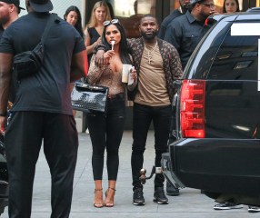 EXCLUSIVE: Floyd Mayweather is photographed around New York City with Gallienne Nabila who was sporting a gigantic diamond on her engagement finger. Mayweather strolled up 5th Avenue with the lady whilst having his arm around her. The pair got into one of his three SUV's before heading off in the convoy. Mayweather's SUV was sporting an illegal license plate deterrent to prevent from being photographed. 20 Jul 2021 Pictured: Floyd Mayweather is photographed around New York City with possibly Gallienne Nabila who was sporting a gigantic diamond on her engagement finger. Photo credit: MEGA TheMegaAgency.com +1 888 505 6342 (Mega Agency TagID: MEGA772926_004.jpg) [Photo via Mega Agency]