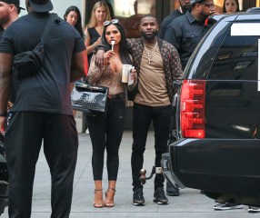 EXCLUSIVE: Floyd Mayweather is photographed around New York City with Gallienne Nabila who was sporting a gigantic diamond on her engagement finger. Mayweather strolled up 5th Avenue with the lady whilst having his arm around her. The pair got into one of his three SUV's before heading off in the convoy. Mayweather's SUV was sporting an illegal license plate deterrent to prevent from being photographed. 20 Jul 2021 Pictured: Floyd Mayweather is photographed around New York City with possibly Gallienne Nabila who was sporting a gigantic diamond on her engagement finger. Photo credit: MEGA TheMegaAgency.com +1 888 505 6342 (Mega Agency TagID: MEGA772926_004.jpg) [Photo via Mega Agency]