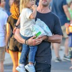 Chris Hemsworth and wife Elsa Pataky take a stroll in Byron Bay with the kids