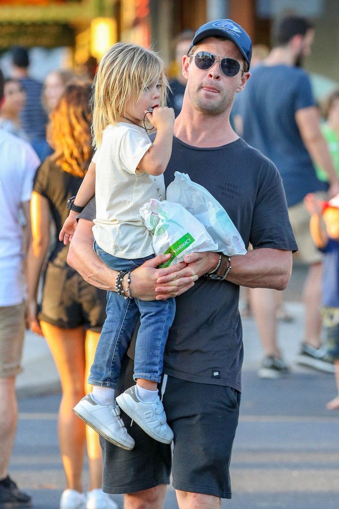 Chris Hemsworth With Son Tristan