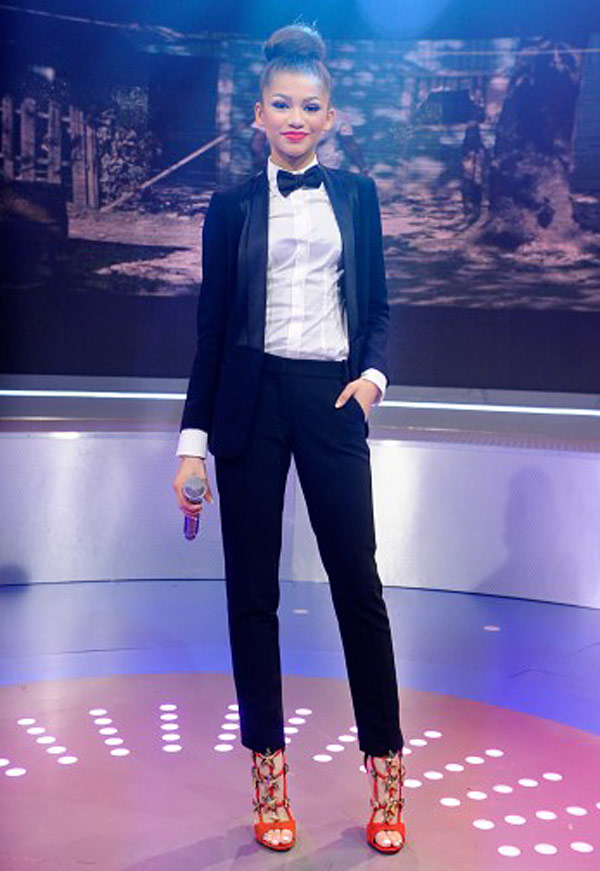 tomboy female tuxedo