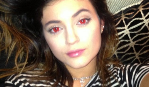Kylie Jenner Red Eyes
