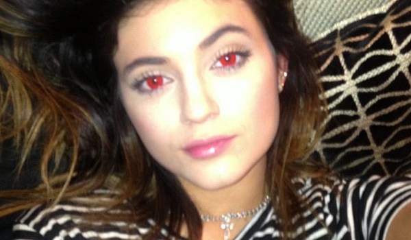 Kylie Jenner Red Eyes