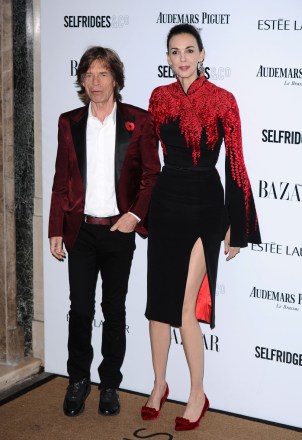 L'Wren Scott death anniversary. File photo dated 05/11/13 of Sir Mick Jagger and L'Wren Scott, as Sir Mick remembered his ex-girlfriend on what would have been her 53rd birthday. Issue date: Friday April 28, 2017. The rock star posted a photograph of the late fashion designer on his Instagram page, alongside a caption: "Thinking of you on your birthday." See PA story SHOWBIZ Jagger. Photo credit should read: PA Wire URN:31099866