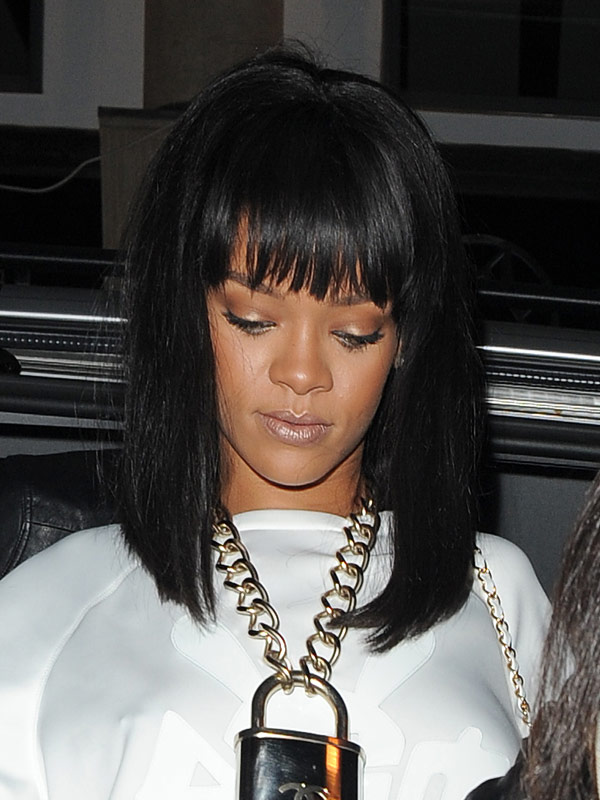 rihanna's bob — how to get her shiny hair during date night