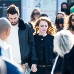 Emma Stone Dave McCary Hold Hands PFW Spl