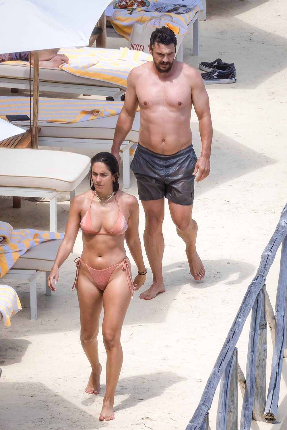 *EXCLUSIVE* James Franco and his girlfriend are in holiday at Porto Ercole