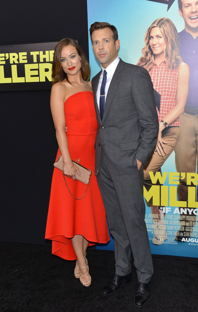 Olivia Wilde and Jason Sudeikis at We’re the Millers premiere