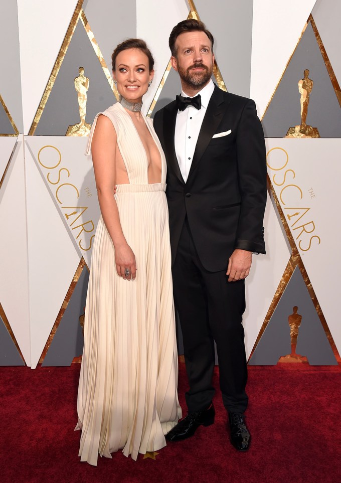 Olivia Wilde & Jason Sudeikis at the 2016 Oscars