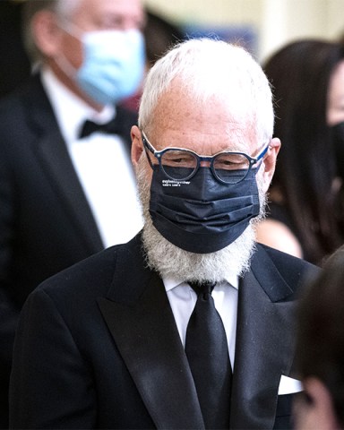 Comedian David Letterman departs following the Kennedy Center Honorees Reception in the East Room of the White House in Washington, D.C., U.S.,. The John F. Kennedy Center for the Performing Arts 44th Honorees for lifetime artistic achievements include operatic bass-baritone Justino Diaz, Motown founder Berry Gordy, Saturday Night Live creator Lorne Michaels, actress Bette Midler, and singer-songwriter Joni Mitchell.
Bidens Host White House Reception for the Recipients of the 44th Kennedy Center Honors, Washington, District of Columbia, USA - 05 Dec 2021