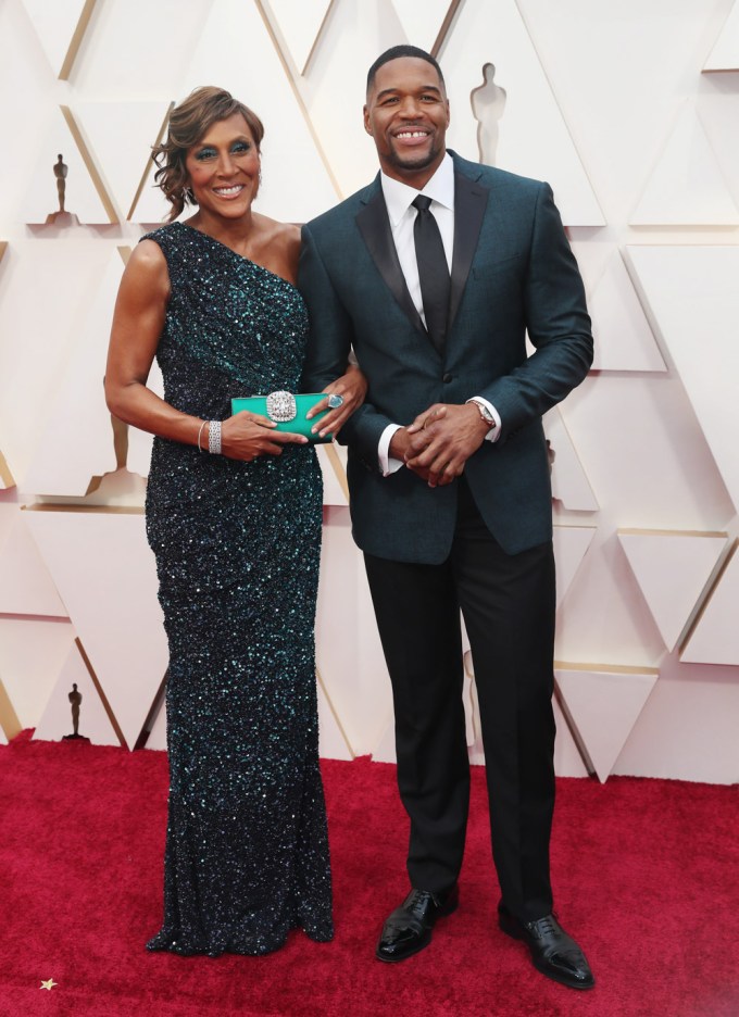 Michael Strahan With Robin Roberts At The 2020 Oscars