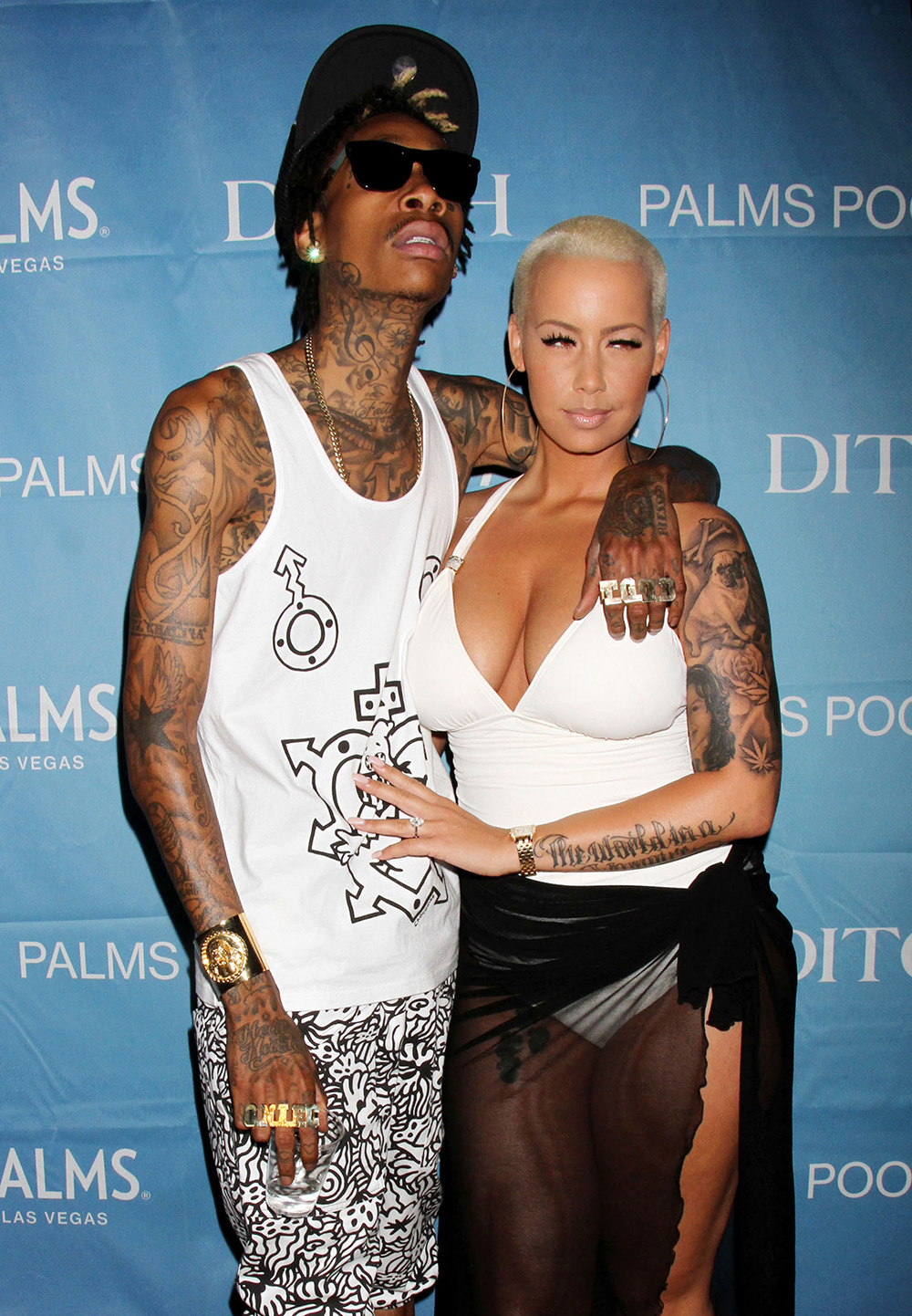 Amber Rose Covers Up Wiz Khalifa Tattoo What Did She Replace It With   Hollywood Life