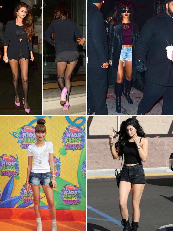 [pics] Selena Gomez Rihanna — More Flaunt Sexy Legs In