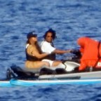 *EXCLUSIVE*  Beyonce and Jay-Z take to the waters during a thrill seeking jet ski ride on their holiday break at Cote d'azur, France