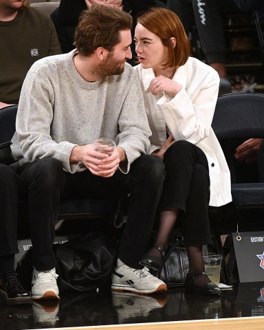 Emma Stone with husband Dave McCary
Los Angeles Lakers v New York Knicks, NBA Baksetball Game, Madison Square Garden, New York, USA - 31 Jan 2023