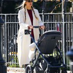 Jennifer Lawrence steps out for a stroll with her baby