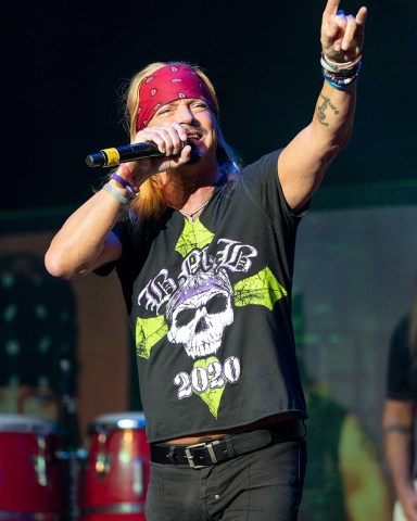 Bret Michaels performs during Bret Michaels' Christmas Party, in St. Charles, Ill Bret Michaels Christmas Party, St. Charles, United States - 17 Dec 2021