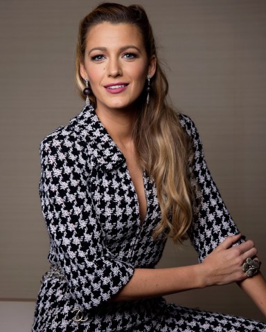 Blake Lively poses for a portrait in New York to promote her latest film, "All I See Is You," where she plays a blind woman who regains her sight Blake Lively Portrait Session, New York, USA - 16 Oct 2017