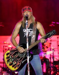 Bret Michaels performs with the band Poison at the after party for the "Rock of Ages" premiere, in Los Angeles
Premiere Rock of Ages After Party, Los Angeles, USA - 8 Jun 2012