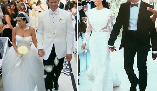 Kim Kardashian Wedding Dresses