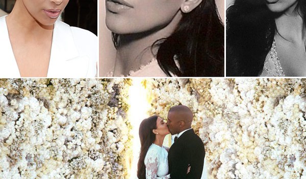 Kim Kardashian Wedding Day Hair