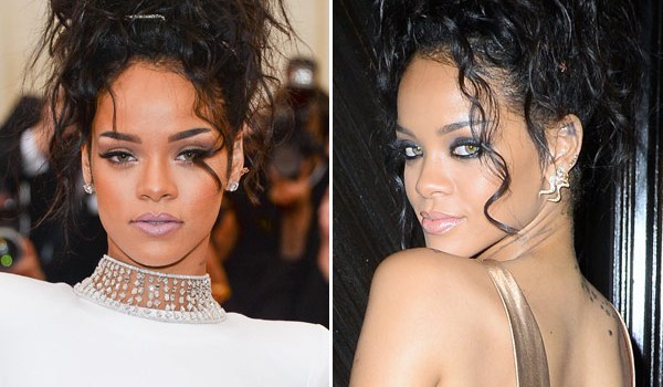 Rihanna S Met After Party Beauty Dark Eye Look At After Party Hollywood Life