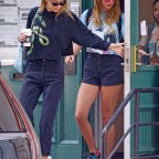 Taylor Swift and Gigi Hadid seen in Tribeca in New York City