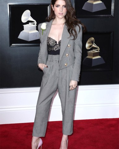 Anna Kendrick
60th Annual Grammy Awards, Arrivals, New York, USA - 28 Jan 2018
WEARING BALMAIN