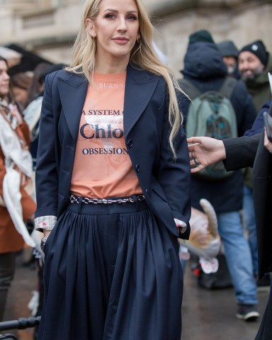 Ellie Goulding
Street Style, Fall Winter 2020, Paris Fashion Week, France - 27 Feb 2020