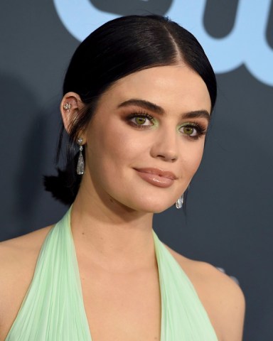 Lucy Hale arrives at the 25th annual Critics' Choice Awards, at the Barker Hangar in Santa Monica, Calif
25th Annual Critics' Choice Awards - Arrivals, Santa Monica, USA - 12 Jan 2020