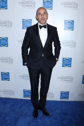Matt Lauer
The Skin Cancer Foundation's 'Champions for Change' gala, New York, USA, America - 17 Oct 2017