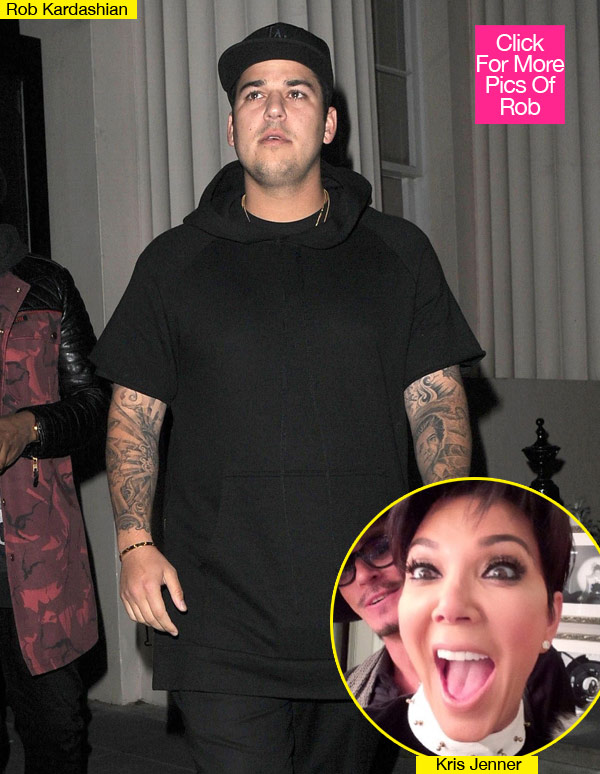 Rob Kardashian Fat Kris Jenner