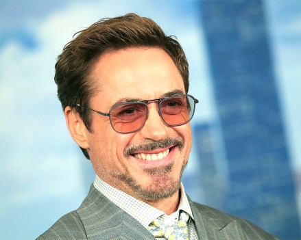 FILE - In this June 25, 2017 file photo, actor Robert Downey, Jr.  attend "Spider-Man: Homecoming" Make a photo call in New York.  Downey Jr. will return as Sir Arthur Conan Doyle's famous detective Sherlock Holmes alongside Jude Law as his counterpart Watson in 