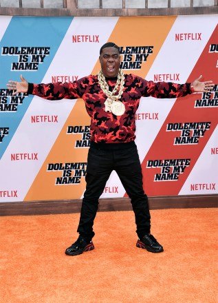 Tracy Morgan attends the LA premiere of "Dolemite is My Name" at the Regency Village Theatre on Saturday, Sept. 28, 2019, in Los Angeles. (Photo by Richard Shotwell/Invision/AP)