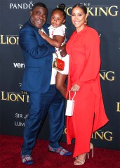 HOLLYWOOD, LOS ANGELES, CALIFORNIA, USA - JULY 09: Tracy Morgan, Megan Wollover and Maven Sonae Morgan arrive at the World Premiere Of Disney's 'The Lion King' held at the Dolby Theatre on July 9, 2019 in Hollywood, Los Angeles, California, United States. (Photo by Xavier Collin/Image Press Agency/Sipa USA)(Sipa via AP Images)