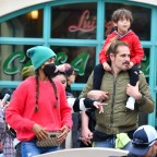 EXCLUSIVE: Zoe Saldana and her husband Marco Perego Saldana enjoy a fun day at Disneyland