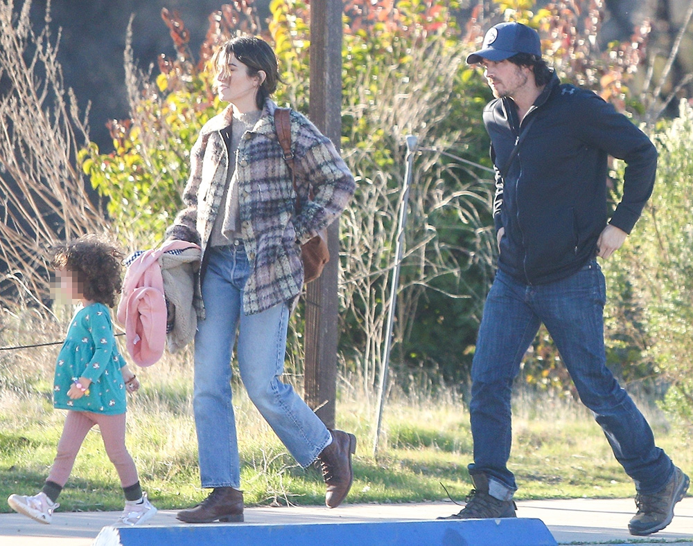 *EXCLUSIVE* Ian Somerhalder and Nikki Reed spend some time with their girl