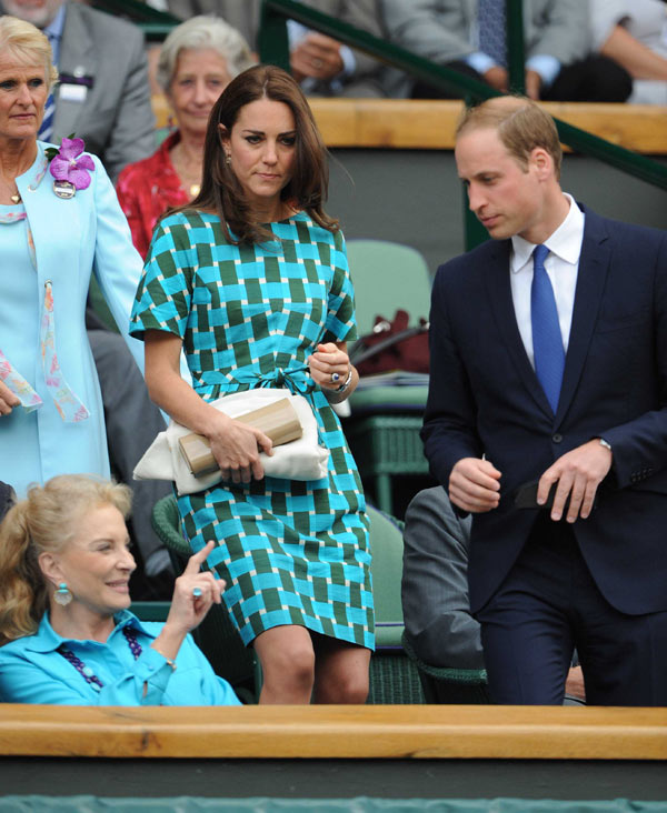 kate middleton green dress wimbledon