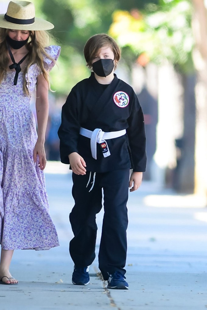 Knox Jolie-Pitt on his way to the gym, Los Angeles, California, USA – 02 Oct 2021