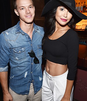Ryan Dorsey, left, and Naya Rivera attend a private event at Hyde Lounge during the Justin Timberlake concert hosted by PUMA celebrating the brand's new Forever Faster campaign, in Los AngelesPUMA Hosts Private Event At Hyde Lounge For Justin Timberlake Concert At Staples Center, Los Angeles, USA